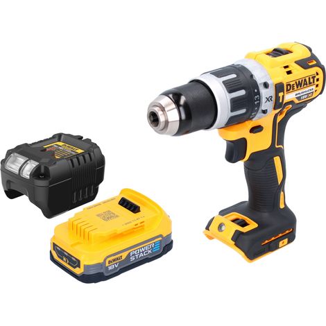 DeWalt DCD 796 E1 Perceuse-visseuse à percussion sans fil 18 V 70 Nm Brushless + 1x batterie Powerstack 1,7 Ah + chargeur (1/5)