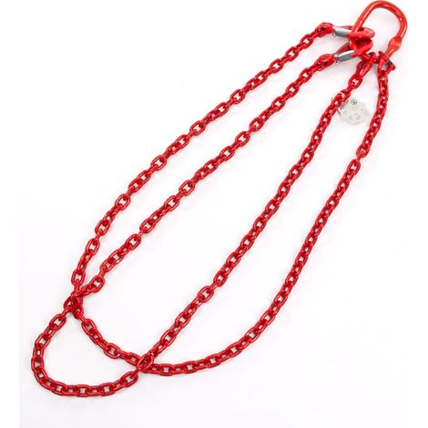 Forstkette 2m x 2m Rückekette Schleifkette 8 mm Doppelkette Strangkette (1/5)