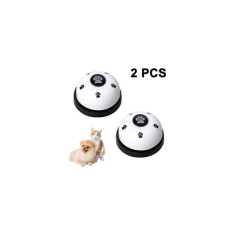 2 clochettes pour dressage à la porte pour chiot et chat Blanc (1/5)