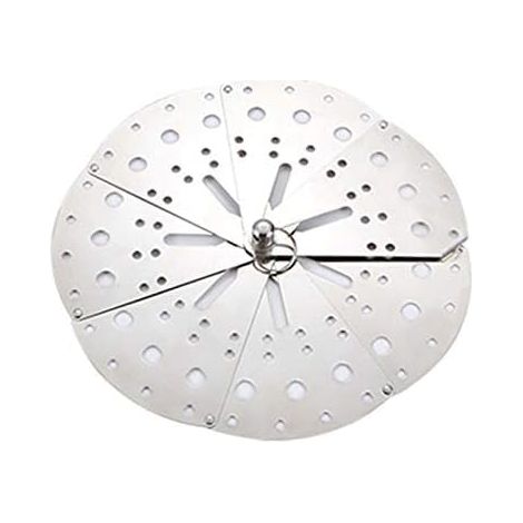 Couvercle En Acier Inoxydable Réglable pour Cuisson À La Vapeur, Pot de Cuisine avec Stand Anti-Débordement (1/5)