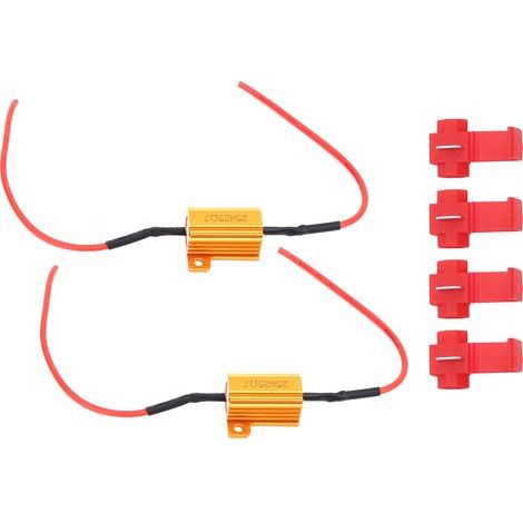 2PCS 25W DÉCODER LED RÉSISTRATION DE LA LOAD 25Ω pour les Phares DE Voiture, les Feux DE Brouillard et le Curseur Anti-vol (1/5)