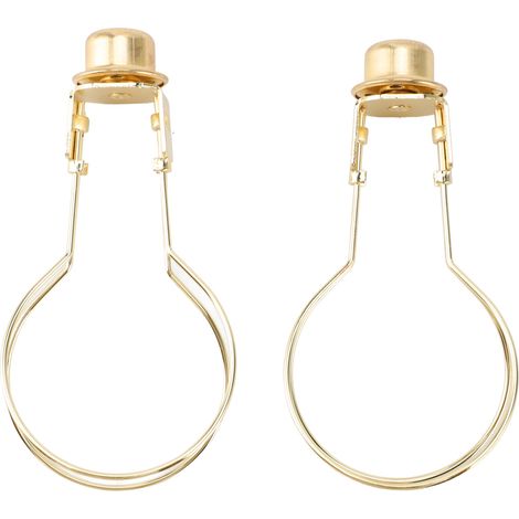 Ortviai Adaptateur de Douille Métallique pour Abat-jour – 2 Pièces Or, Antirouille, Fixation Solide sur Ampoule