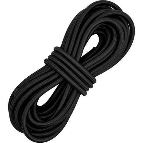10m x 8mm Corde Elastique,Tendeur elastiqu Extensible en Caoutchouc Noir Bache Remorque pour Tendeurs de Remorque Fixation,Sandow Camping Voiture Tente Voiles D'ombrage Corde D'extensio (1/5)