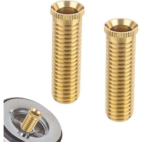 Lntyq Vis de Crépine d'évier de Cuisine 2 Pcs 40mm Vis Creuse, Vis de Tamis de Panier d'Évier de Cuisine pour Lavabo Crépine Bouchon
