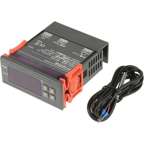 MH1210A Mini Contrôleur de température du thermostat à LED numérique avec sonde de capteur (DC12V) (1/5)