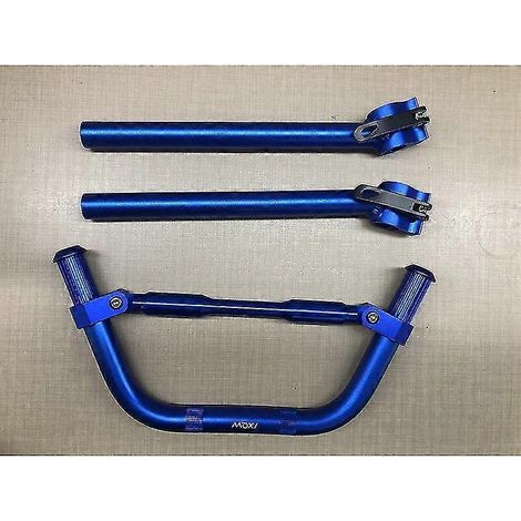 22 mm 7/8" Motorrad-Lenkergriffe, konisch geformt, Universal, passend für HONDA CRF230F, CRF250R, CR250, CRF450R, CR, CRF – Blau