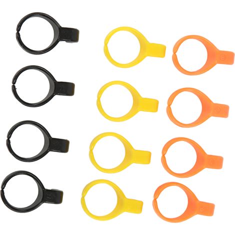 12 emporte-pièces annulaires, emporte-pièces en plastique coloré (1/5)