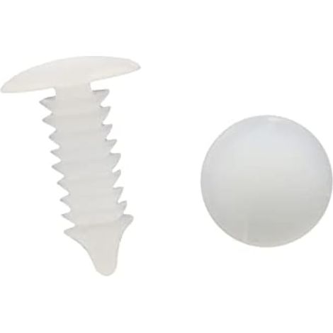 A Voiture Clips Rivets 6.5mm Trou Diamètre Attache Plastique Blanc (Ensemble de 20) (1/4)