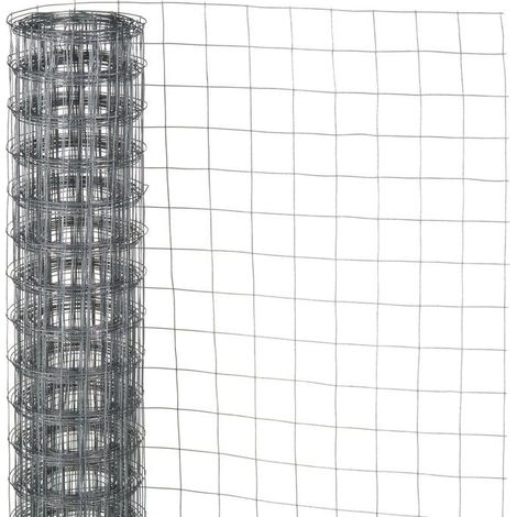 CENTRALE BRICO Grillage pour animaux soudé gris, H.1 x L.3 m, maille H.19 x l.19 mm