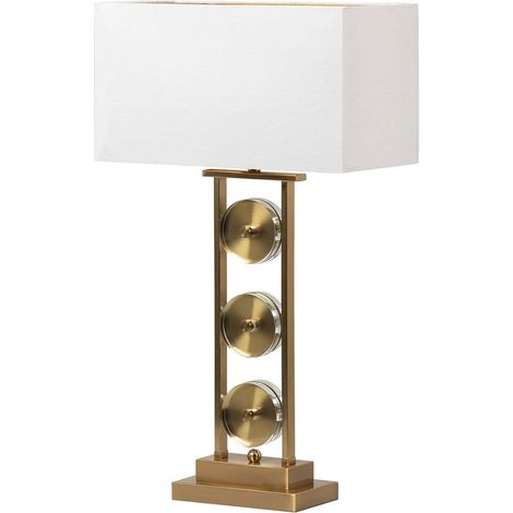 Metall-Glas-Tischlampe 40X20X70 cm (1/5)