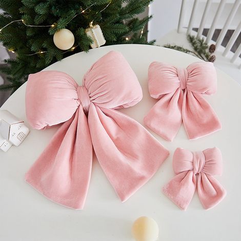 Ribbon - Bow Décor Noël Velours - Ornements Arbre De Noël - Décoration Mariage - 14 x 13,5 cm - 1 Pièce (1/5)