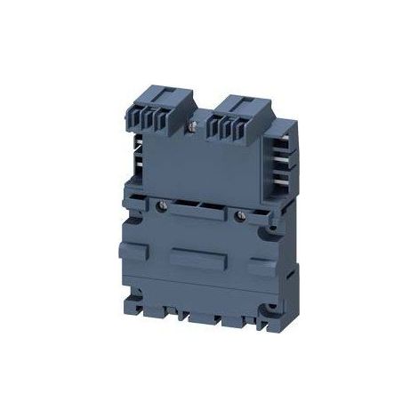 Base Sirius 3RV29 para 2 disyuntores 3RV2 S00-S0, incluye enchufe de conexión 3RV2917-4A.