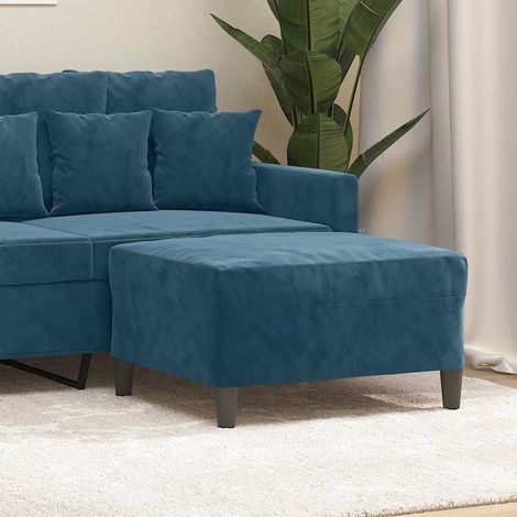 Fußhocker Blau 70x55x41 cm Samt