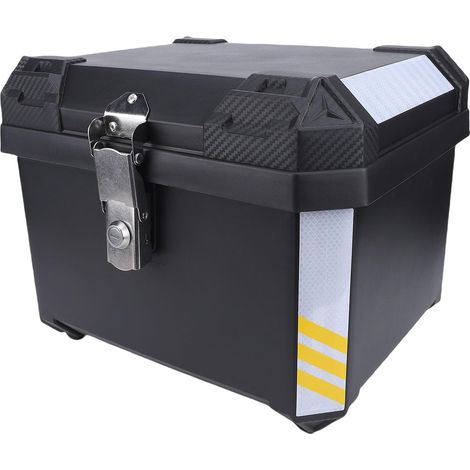 Coffre Supérieur de Moto de Grande capacité 45L, Coffre de Moto en Acier Inoxydable, Boîte de Rangement de Bagages Sécurisée pour Motos (1/5)