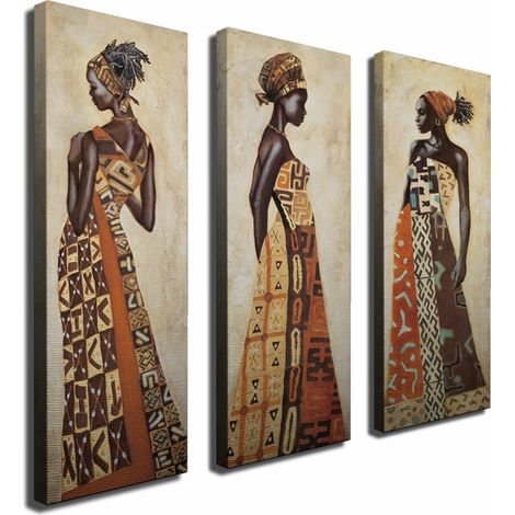 Decorazione artistica da parete con stampa su tela Painting Multicolore (1/2)