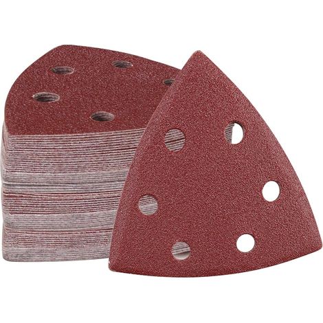 72 Pièces Papier Abrasif pour Ponceuse, Delta-Triangles de Ponçage (1/5)