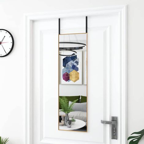 Miroir de porte Style baroque - Miroir décor Doré 30x100 cm Verre et aluminium BV720821 - BonneVie (1/3)
