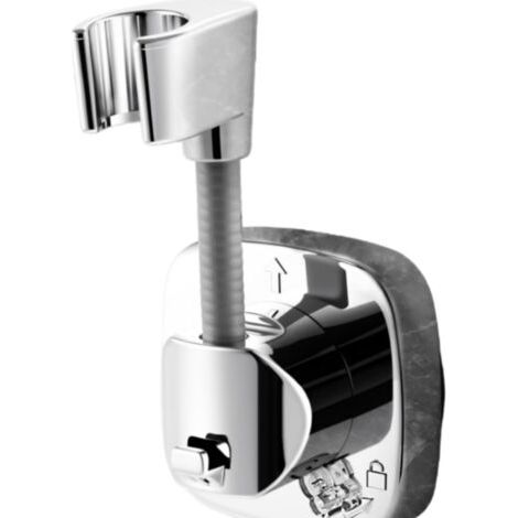 Support de pommeau de douche en métal, réglable, avec vis, rotation à 180 degrés. (1/5)