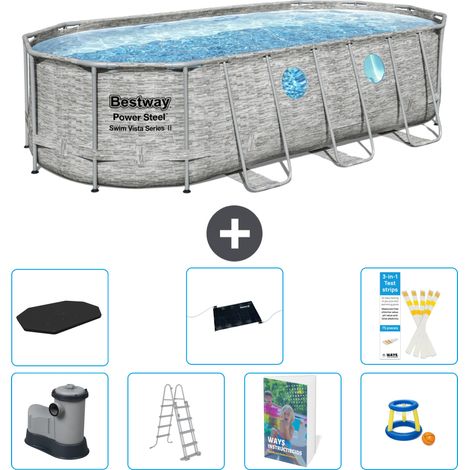 Bestway Bestway Power Steel Ovale - 549x274x122 cm - 8-pièces S559 (1/4)