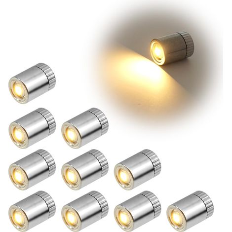 10 Mini-LED-Lichter, Mini-LED-Lampe mit Batterie, kleine LED-Lampe für Bastelarbeiten, Mikro-LED-Lichter für Spielzeugmodelle, für Partydekoration und Modellbau (1/4)
