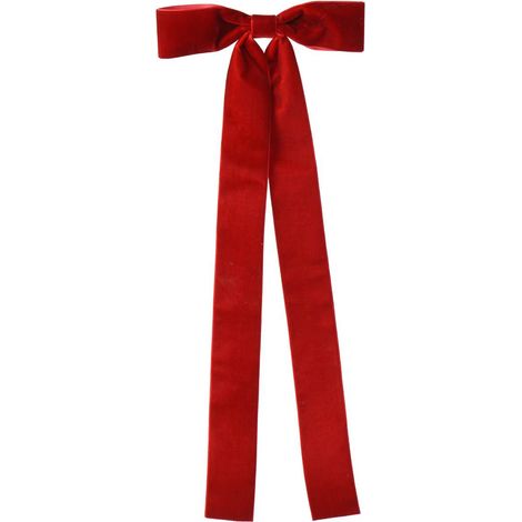 Weihnachtsschleifen mit Clip Weihnachtsrot 3er Bundle - Polyester & Samt (1/2)