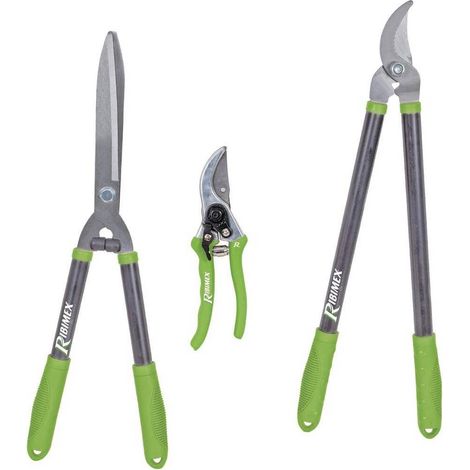 Lot de 3 Coupants - Sécateur 8 po - Cisaille à Haies et Coupe-Branches - Outils de Jardinage Pratiques - D-Work (1/2)