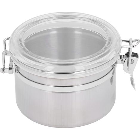 Boîte de Rangement Alimentaire Acier Inoxydable 900ml Hermétique pour Thé, Fruits Secs et Lait en Poudre (1/5)