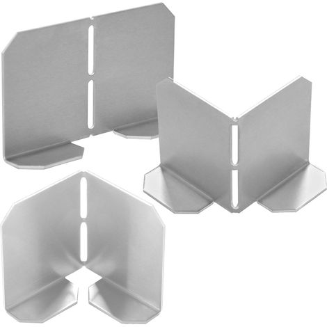 Eck-Verbinder zu Kiesfangleisten Aluminium 65x65x200mm