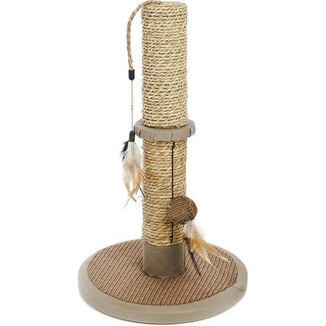 Poteau à griffes moyen avec colonne modèle Beau pour les chats (1/2)