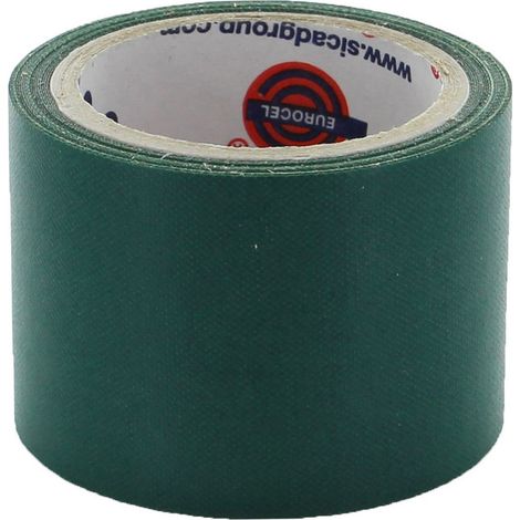 12 x NASTRO TELATO ADESIVO 38 MM X 2,7 M VERDE SCURO (1/2)