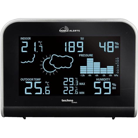 [GEBRAUCHT] B-Ware Techno Line Ma10920 Funk Wetterstation Alarmierung Via Push Mitteilung
