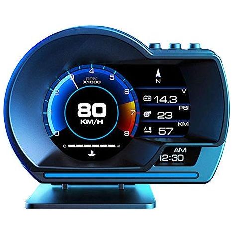 4" HUD OBD2 Head Up Display HUD GPS 2 System OBD2 Gauge Computer Car ECU RPM Speedometer Odometer Turbo/Turbine Pressure Oil/Water Temperature Compass Time Altitude Fault Code (1/5)