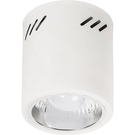 Spot Plafond Saillie - E27 - 60 W - Blanc Mat - Métal - Pour Intérieur Sec - 15 5 X 13 3 X 13 3 Cm - 1 Unité (1/4)