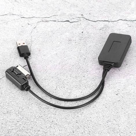 Adaptateur Bluetooth AMI MMI avec câble auxiliaire et alimentation USB pour Audi A5 8T, A6 4F, A8 4E, Q7 7L (1/5)