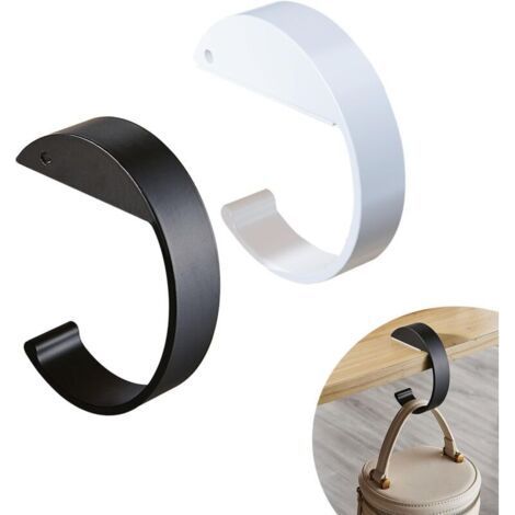 2 Pieces Handbag Hanger for Table, Letter C Shape Handbag Holder, Portable Handbag Hook, Handbag Hook for Hanging Wallets, Keys, Umbrellas and (1/5)