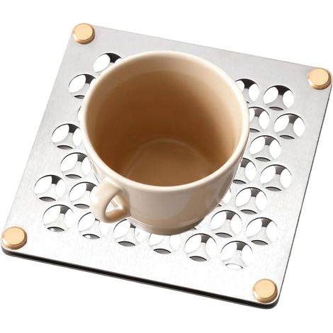 Trivet en Acier Inoxydable  Résistant à la Chaleur Support pour Casseroles et s de Cuisson,Support de chauffante  pour Ustensiles De Cuisson (1/4)