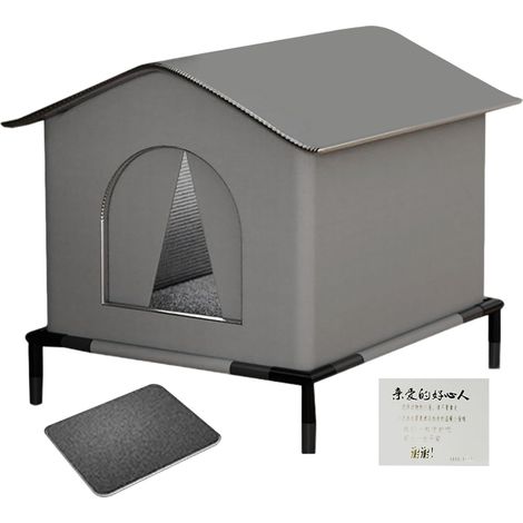 Maison pour Chat Extérieur Hiver Maison Isolée pour Animaux De Compagnie (1/5)