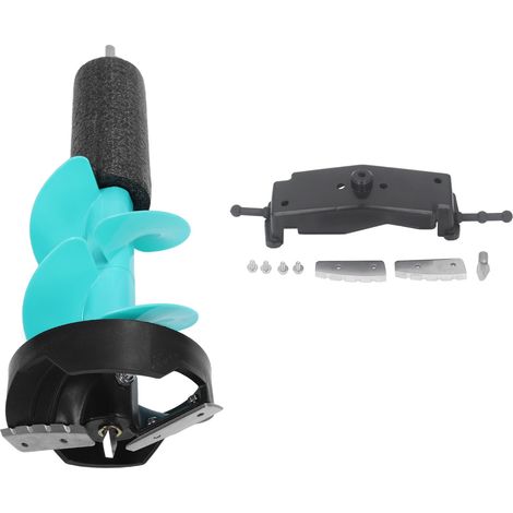 Elektrisches Eisbohrer-Set mit 15 cm (6 Zoll) Durchmesser, scharfen Klingen, stoßfest und mit einem Positionierer für Angel- und Notfallsituationen ausgestattet. (1/5)