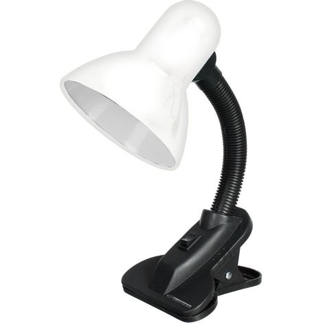 Lampada da scrivania esperanza e27 procyon bianca