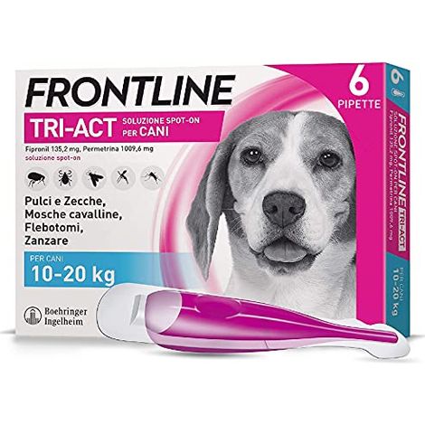Frontline Tri-Act Cani 10-20 kg - Frontline Tri-Act Cani 10-20 kg - Confezione Da 6 Pipette, Any (1/4)