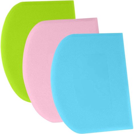 Teigschaber Set 3 Stück, BPA-frei, flexibel, scharfe Kante, 27x17cm