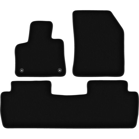 Tappetini base in velluto nero per: Peugeot 5008 II crossover (2017-) (1/5)