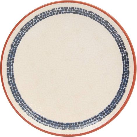 Lot de 6 Assiettes à Dessert "Morgane" 19cm Crème