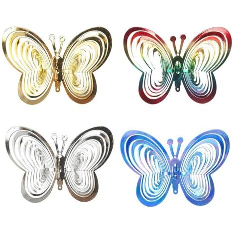 4 Pièces Répulsif Oiseaux Réfléchissant, Répulsifs Anti-Oiseaux Réfléchissants, Répulsif Oiseaux, Répulsif Contre Les Oiseaux Réfléchissant, Réfléchissant en Spirale Lumineux (1/5)