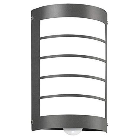 cmd Aplique de pared moderno antracita con sensor de movimiento
