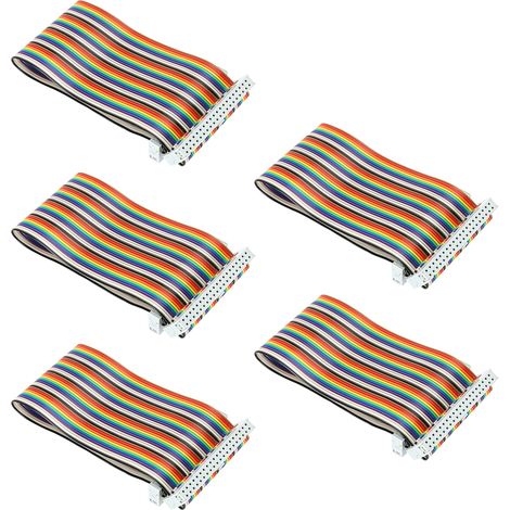 5 Pièces Câble GPIO Femelle à Femelle pour Raspberry Pi, Fils de Connexion 20cm Accessoires Informatiques
