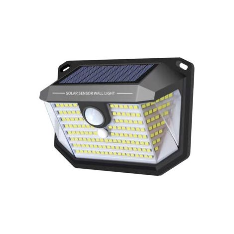 Pair Solaire jardin lumière triangle corps humain induction applique murale villa éclairage 178LED triangle réverbère (1/4)