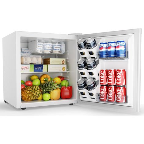 EUHOMY 46L Mini Kühlschrank, 7-Stufen Thermostat, 38dB Ultra-Leise, Energieeffizienter für Schlafzimmer, Büro