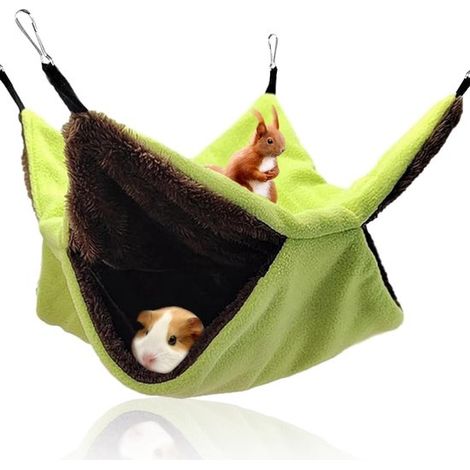 Amaca per animali domestici, amaca in peluche a doppio strato per scoiattoli volanti, sacco a pelo sospeso per scoiattoli volanti, amaca per dormire per animali domestici, per topi (1/5)