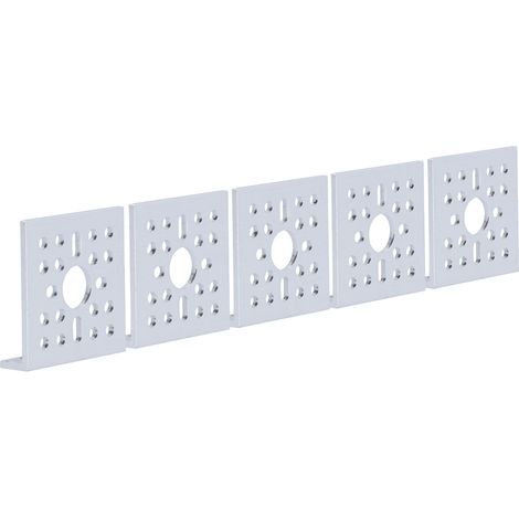 5 Stück L-förmige Halterungen aus Aluminiumlegierung, 90-Grad-Winkel, 48 x 12 mm, Low-Side-Servohalterungen (1/5)
